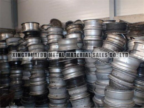 Scrap aluminum wheel