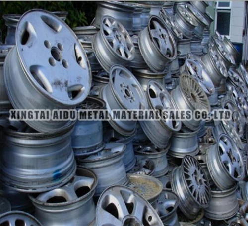 Scrap aluminum wheel