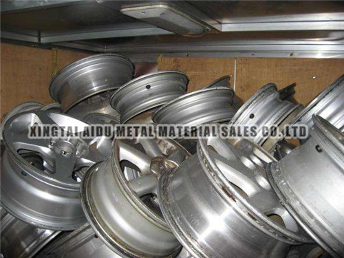 Scrap aluminum wheel