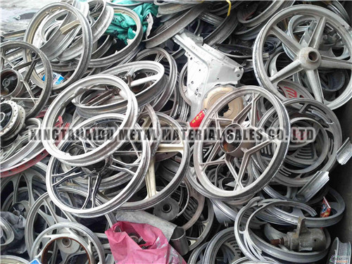 Scrap aluminum wheel