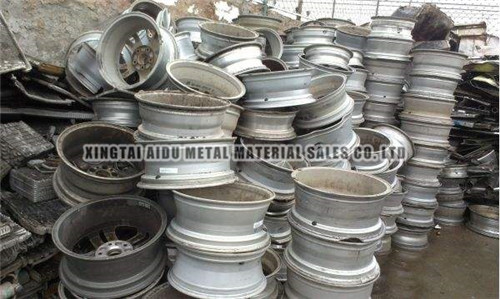 Scrap aluminum wheel