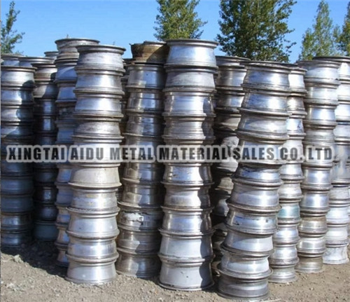 Scrap aluminum wheel