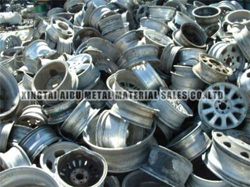 Scrap aluminum wheel