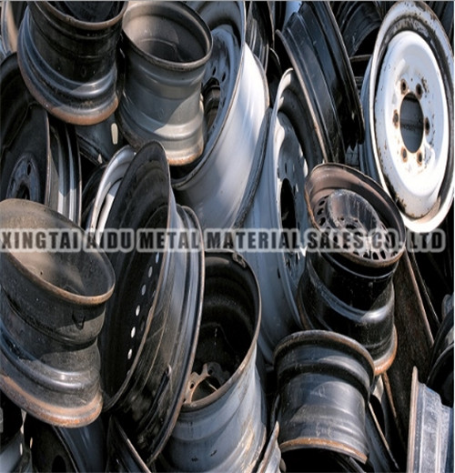 Scrap aluminum wheel