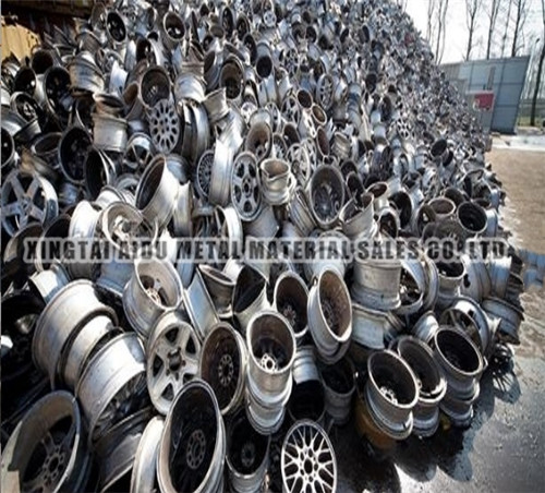 Scrap aluminum wheel