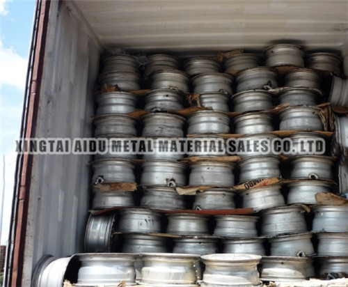 Scrap aluminum wheel