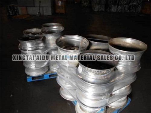 Scrap aluminum wheel