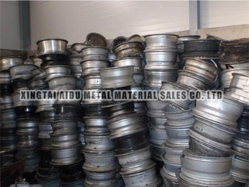 Scrap aluminum wheel
