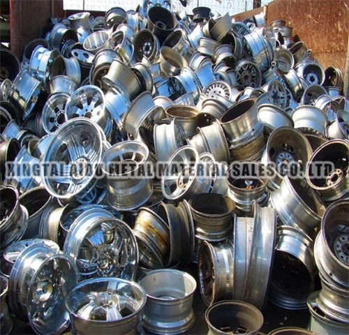 Scrap aluminum wheel